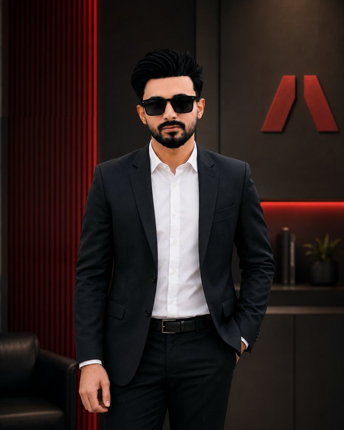 Asad Ali professional portrait with sunglasses